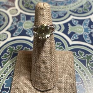 James Avery Silver Ring with Prasiolite Gemstone